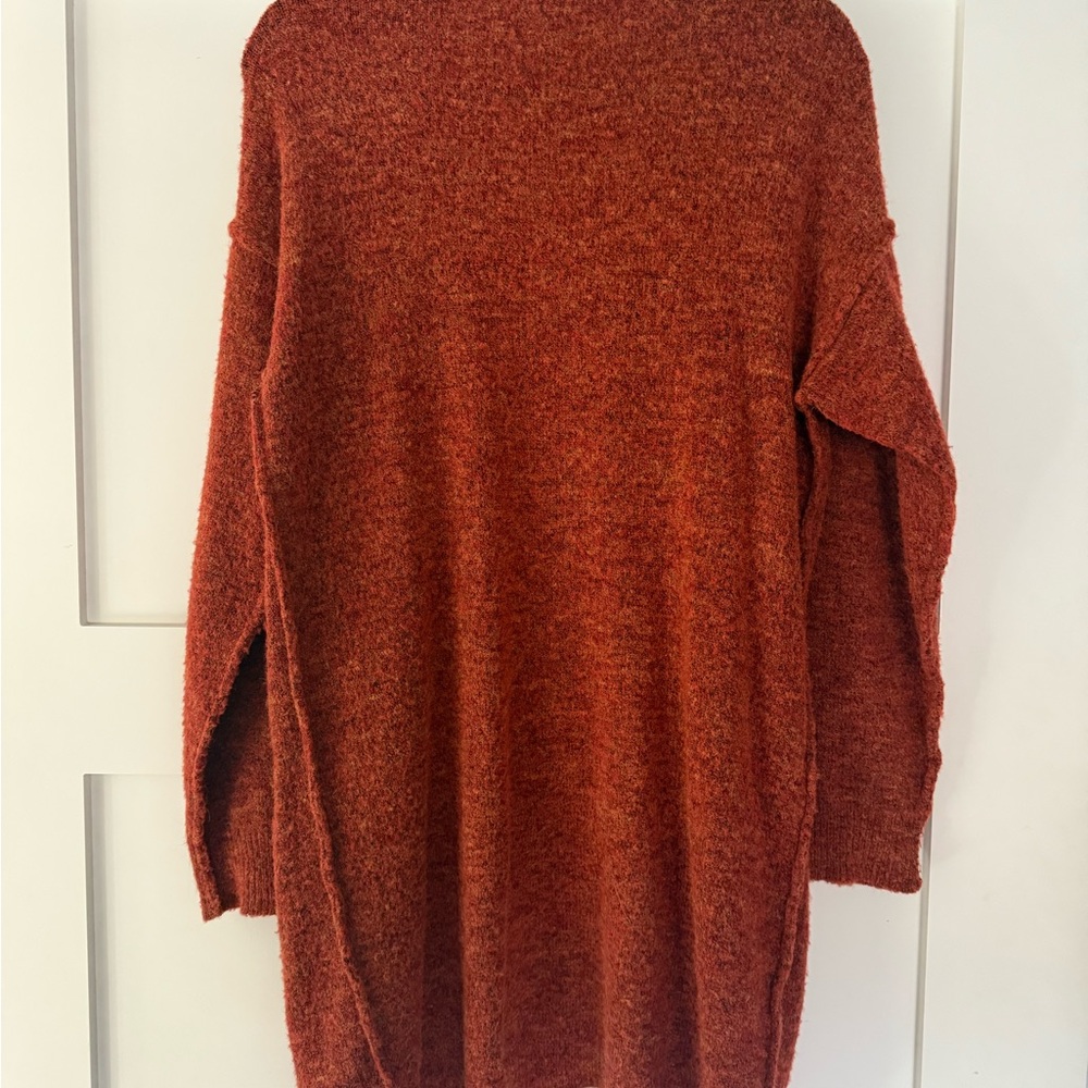 Anthropologie Warm Rust Cardigan - Picture 2 of 3